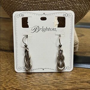 Brighton Silver Twisted Drop Earrings